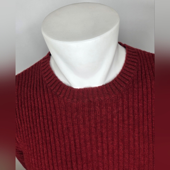 A.P.C. Size L-  Men's Red Sweater Rue Madame Paris - Picture 4 of 9